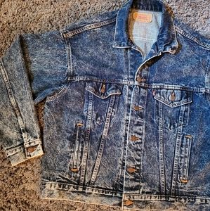 Levi Strauss & co stone wash denim jacket XL